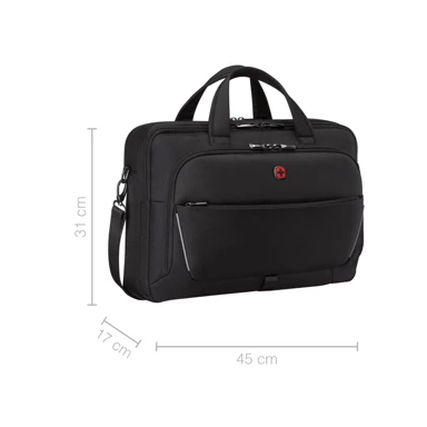 WENGER Torba Meteor Brief za prijenosnike do 17", crna